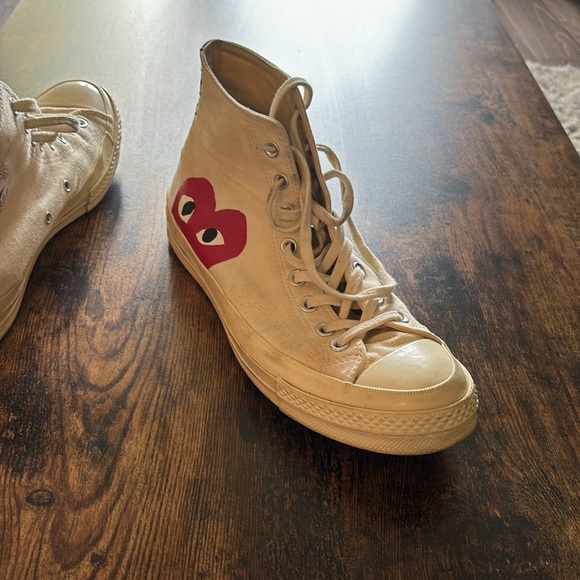 CONVERSE X CDG PLAY Chuck Taylor '70 High-Top Sneakers. COMME DES GARÇONS PLAY - Picture 4 of 4